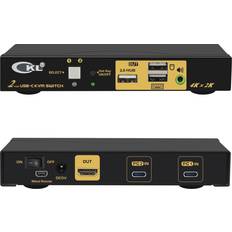 USB-C KVM Switch for 2 Computers/Mac/Mobile with USB-C Sharing 1 Monitor with one Set Keyboard and Mouse