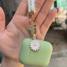 Headphone Accessories Shein Daisy Flower Keychain Earphone Cover