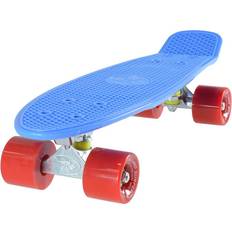 Blue Cruisers Land Surfer Land Surfer Cruiser Skateboard 22" Blue Board/Solid Red Wheels