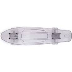 Land Surfer Land Surfer Cruiser Skateboard 22" Clear Board/Led White Wheels