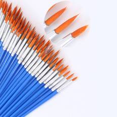 Yellow Brushes Shein 50pcs Oil Painting Brush Set