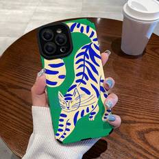 Cat phone Shein Cartoon Cat Print Phone Case