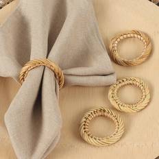 Shein 6pcs Simple Fashionable Servettring 4st