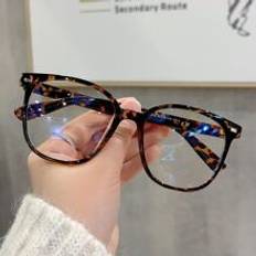 Glasses & Reading Glasses Shein Women's Square Tr Frame Leopard Glasses
