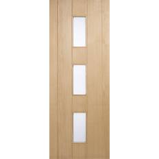 Doors LPD External Glazed Unfinished Oak 3 Lite Interior Door (x210cm)