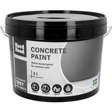 Grå - Inomhusfärger Målarfärg HARD HEAD - Betongfärg Grey 3L