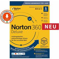 Norton 360 Deluxe inkl. 50 GB, 5 Geräte 1 Jahr, Download