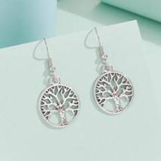 Smycken Shein Tree Of Life Drop Earrings
