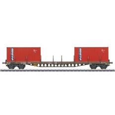 Modeltog på tilbud Märklin 47157 DSB Containervogn med 2stk GENSTAR containere