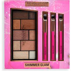 Bästa Ögonskuggor Makeup Revolution Shimmer Glam Eye Set Gift Set