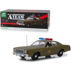 GreenLight 1:18 Scale Diecast for 1977 Plymouth Fury US Army Police Model Car Army Bestillingsvare, 7-8 dages levering