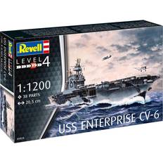 Revell Uss Enterprise Cv-6 Modelskib Byggesæt Skibe Modelbyggesæt