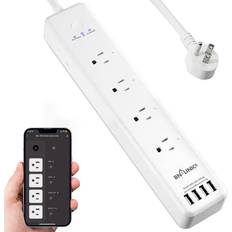 Power Strips & Extension Cords Link smart wifi power strip with surge protector 4 smart outlet 4 usb 6.56ft