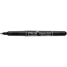 Pica 533-46 Classic Permanent Black Marker Fine Tip Pen Fast Drying