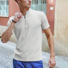 Shein Polo Shirts Shein Men Solid Half Zip Polo Shirt