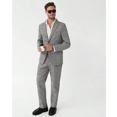 Multicolored Suits Shein Manfinity Mode Men Plaid Single Button Blazer & Pants Set