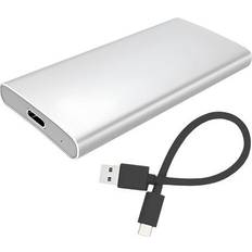 External Enclosures External mSATA SSD to USB 3.2 Gen 2 Type C USB-C Drive Enclosure Adapter Case