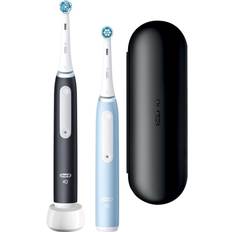 Braun eltandborste duo Oral-B iO 3 Black & Blue Electric Toothbrushes