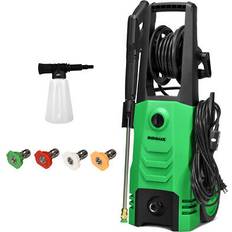 Costway 3500PSI Electric Pressure Washer with Wheels-Green