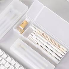 Pencil Case Shein Solid Pencil Case Back To School 1pc