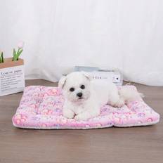 Husdjur Shein 1pc Paw Print Pet Crate Mat For Cat