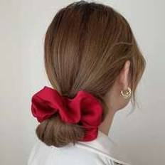 Red Hair Ties Shein Solid School Dopamine Hair Ties