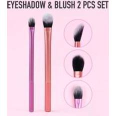 Orange Makeup Brushes Shein 2pcs Eyeshadow & Blush Brush Set