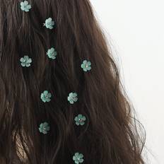 Shein 10 Pcs Rhinestone Flower Decor Hair Clip