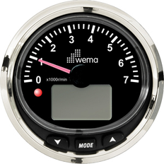 Tachometer Wema Tachometer 7000 rpm NMEA2000 Black RF