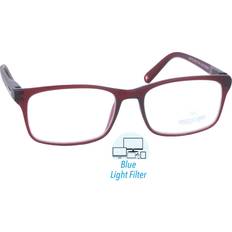 Occhiali da Lettura Montana Readers BLFBOX73C Blue-Light Block BLFBOX73C Red Size 1.00 Frame Only Blue Light Block Available Red 1.00