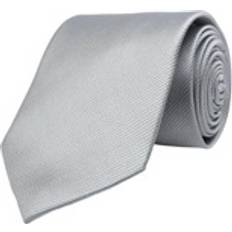 Silver Ties Shein Men Solid Tie