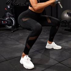 Shein Tights Shein Gym Leggings Seamless Tummy Control Compression Leggings With Mesh Panel