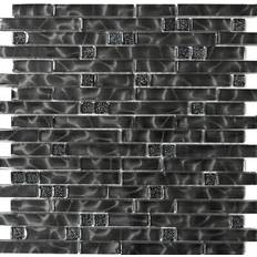 Mosaik-Netzwerk Mosaik Interlock Crystal Glas Sort 29.8 x 30.4 cm