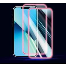 2pcs Pink Airbag Luminous Glass Screen Protector