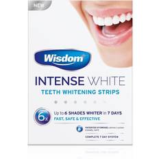 Wisdom intense white teeth whitening strips 6 whiter