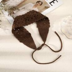 Shein Solid Knit Hair Band For Daily Use For Girls Hairstyles Casual Boho Bandana