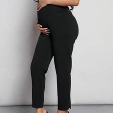 Maternity Wide Waistband Slant Pocket Pants