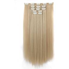 Gold Clip-On Extensions Shein 5PCS Clip In Hair Extensions Long Straight