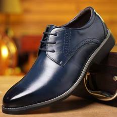 Blåa - Herr Oxford Shein Men Ombre Lace-up Front Oxford Shoes