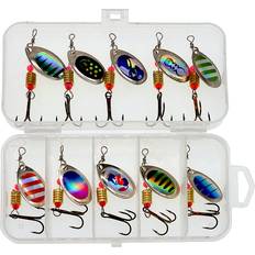 Fishing Equipment Shein Metal Spoon Spinner Fake Fishing Lure Set 10pcs