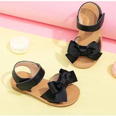 Cheap Sandals Children's Shoes Shein Pair Baby Girls' Butterfly Knot Open Toe Cute Sandals Suitable For Summer