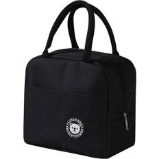 1pc Cute Bear Patterned Insulated Lunch Bag, Thermal Food Container Tote