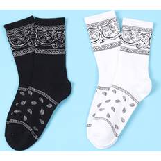 Paisley Underwear Shein Men Paisley Print Crew Socks - 2 Pairs