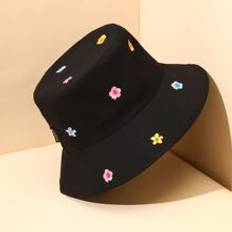 Shein Hattar Shein Floral Embroidered Bucket Hat