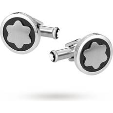 Montblanc Cufflinks Steel Snowcap - Onyx