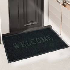 Shein Letter Graphic Door Mat Black