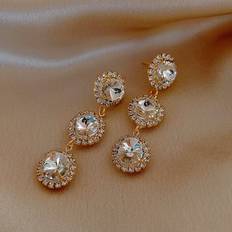 Smycken Shein Rhinestone Decor Drop Earrings
