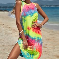 Fabric Dresses Shein Tie Dye Tank Short Summer Dress For Women