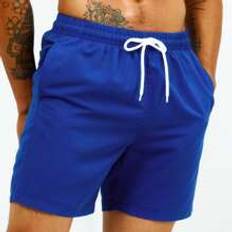 Shein S Swimwear Shein Manfinity Men Drawstring Waist Slant Pocket Swim Trunks