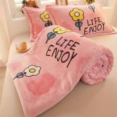 Rosa Filtar Shein 1pc Cartoon Flower Pattern Filt Rosa